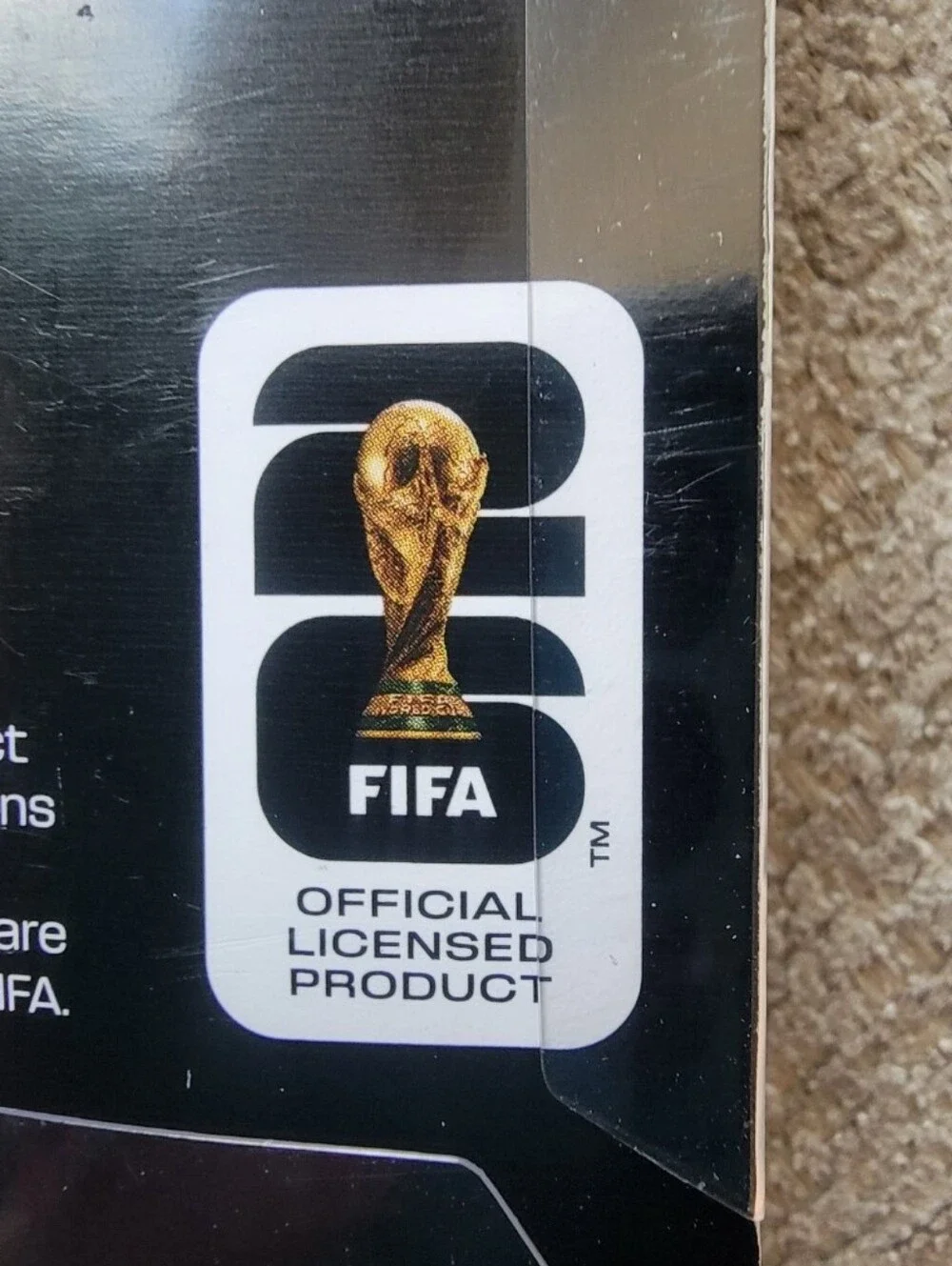 2026 FIFA World Cup Keychain with Gold Trophy